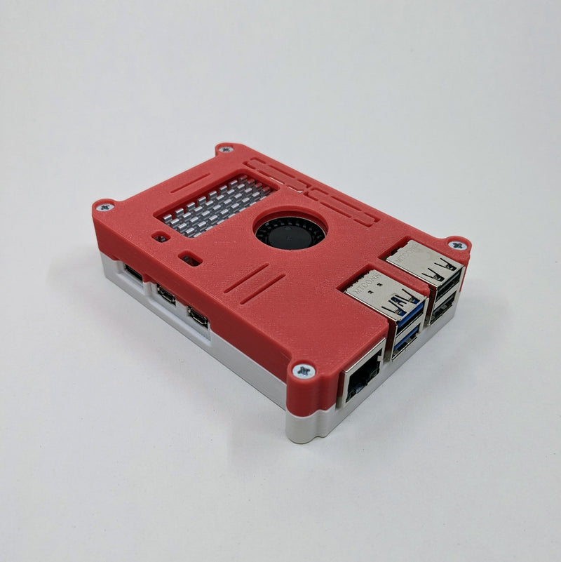 Gehäuse für den Raspberry Pi 5 mit Active Cooler - Eco Line - Slim, 100% Recycelt, Made in Germany!